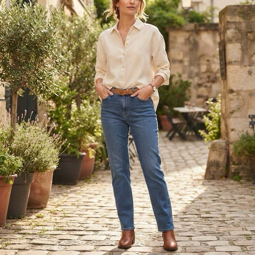 Vtg Lee Riders Sz 16 Relaxed Fit High Rise Straight Blue Denim Mom Jeans Womens
